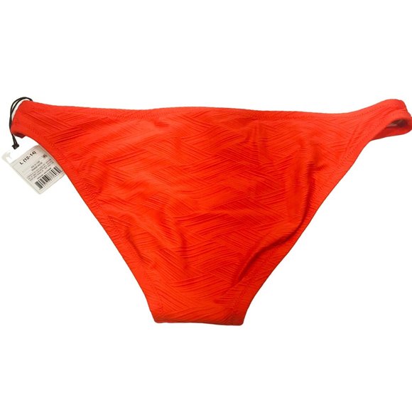 Shade And Shore Women's Size Large 12-14 Cheeky Bikini Swim Bottom Orange New - Picture 2 of 8